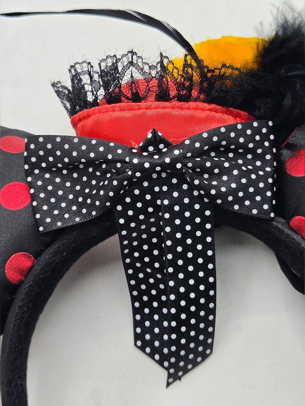 Disney Parks Minnie Mouse Victorian Cameo Mini Top Hat Ear Dapper Day Rare - Picture 6 of 11
